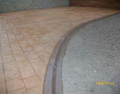 A lovely combination of Eurostyle Edging and Imprinted Concrete